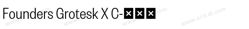 Founders Grotesk X C字体转换